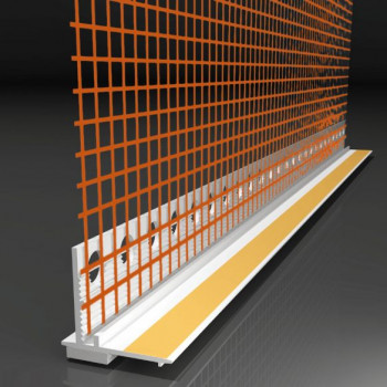 Profil etansare  geamuri PVC cu plasa 2.5ml